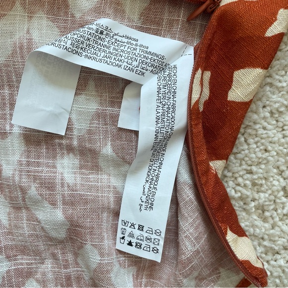 Zara Linen Blend Beaded Cuffed Sleeves Open Front Collared Women's Top Sz S NWT - Picture 10 of 10